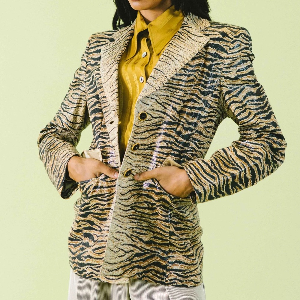 Escada vintage leather jacket